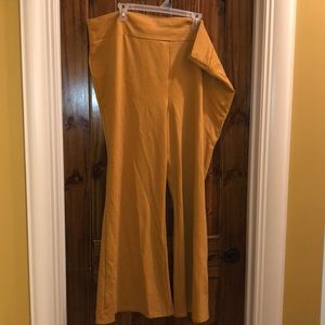 Very Wide Leg Gold Pants